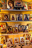 Monastery of Arkadhi, icon shop housed in the old oil storeroom. 